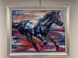 【オーダーメイドアート実績】愛馬の躍動感を一枚に。馬主様の想いを描いた特別な絵画