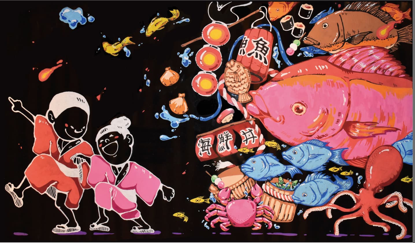 東急ステイ築地 黒板アート