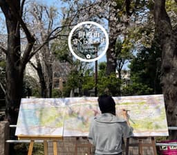 御殿山さくらまつり2026 ライブペイントパフォーマンス実施 −つながる浮世絵−