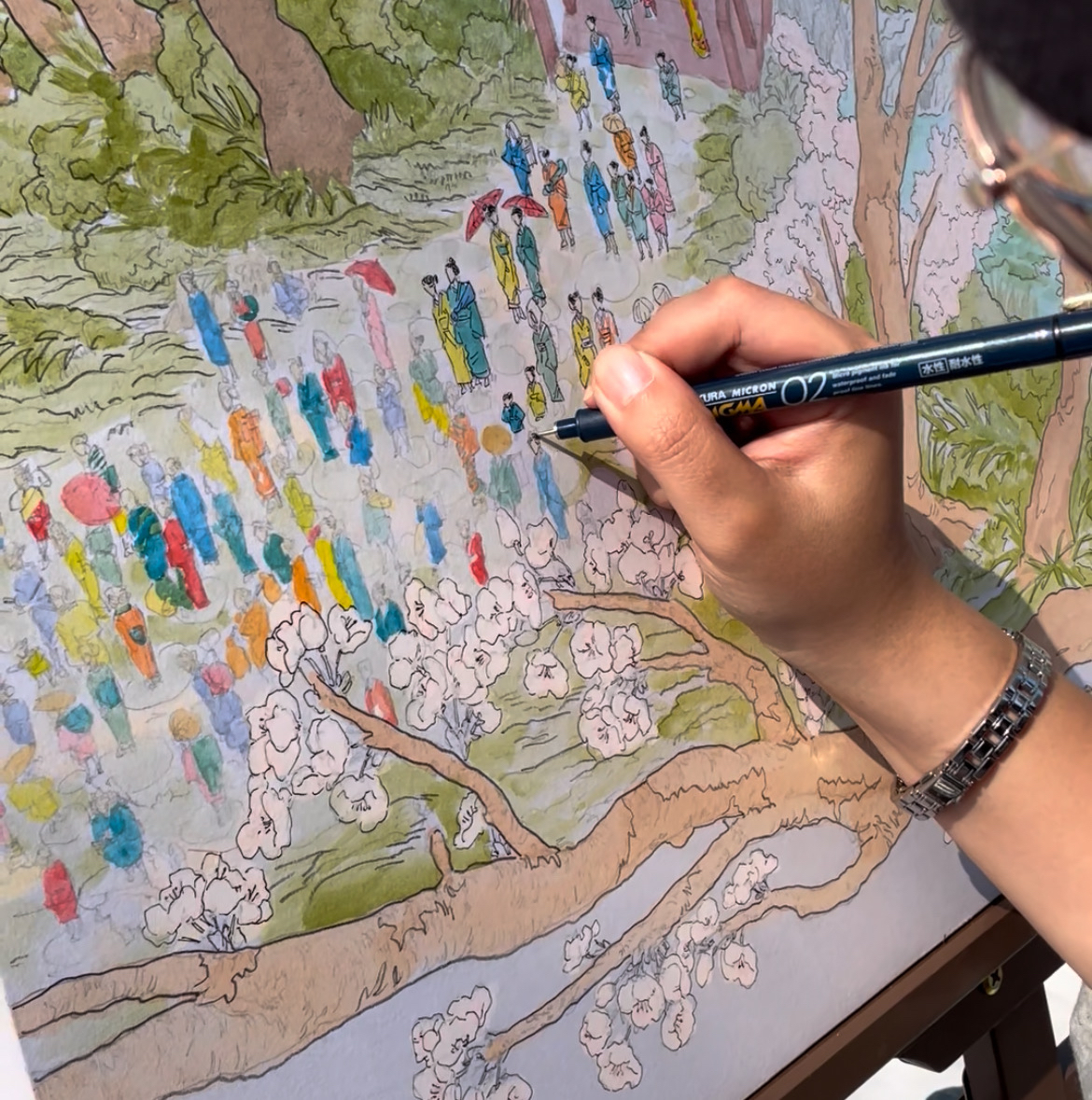 美大生の制作風景 / 作品